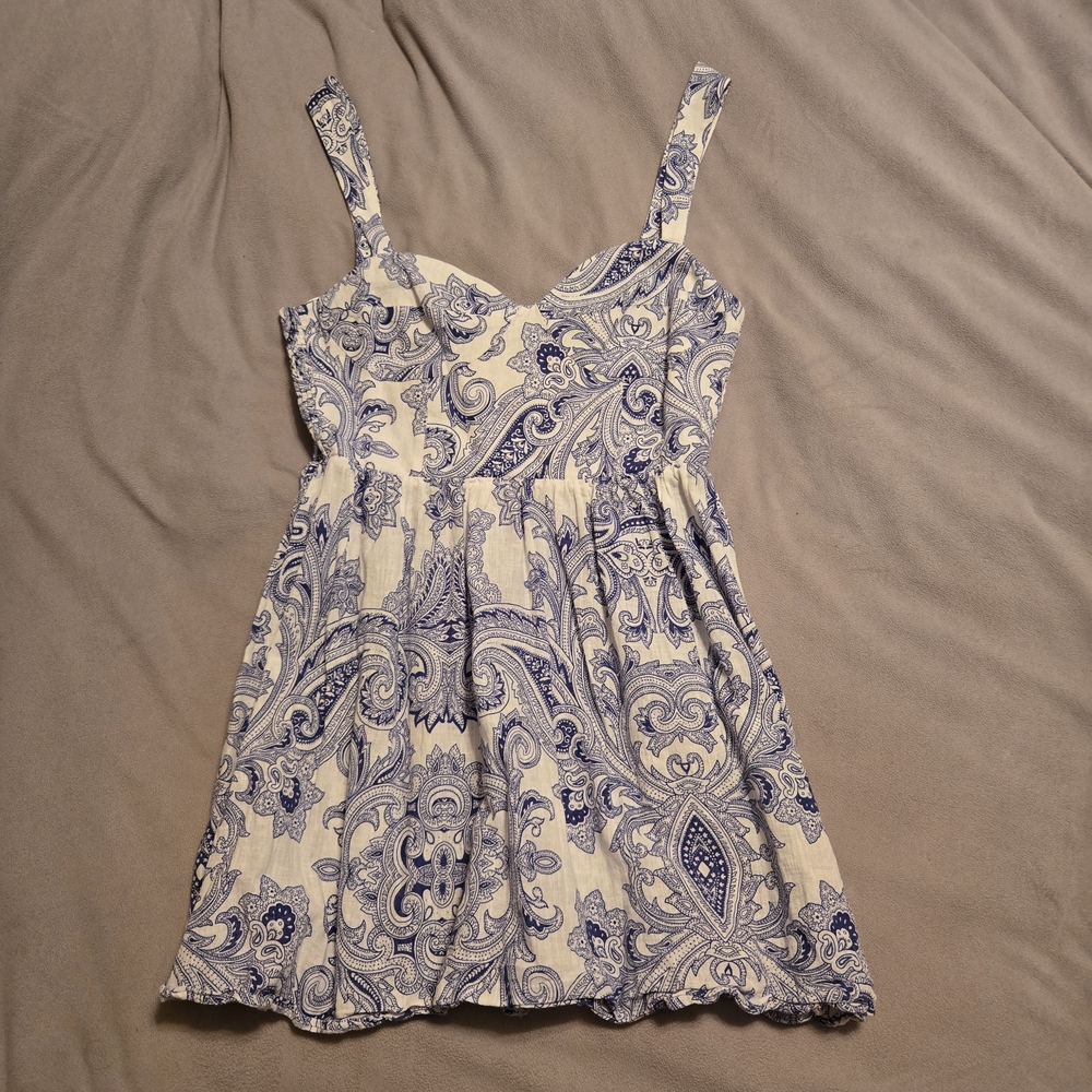 Zara Blue and White floral dress